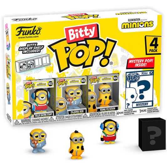 Set 4 figuras Bitty POP Minions Series 3_1