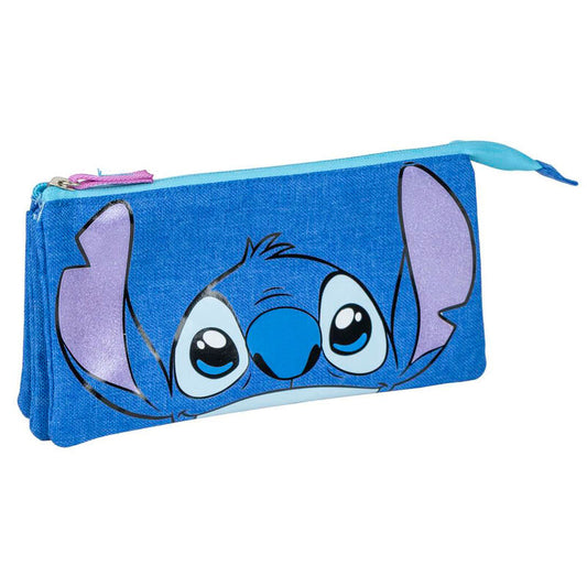 Estuche Stitch Disney triple_1