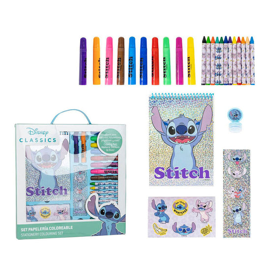 Set Papelería coloreable Stitch Disney_1
