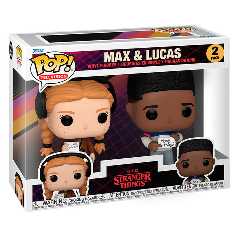 Set 2 figuras POP Stranger Things Max & Lucas_1
