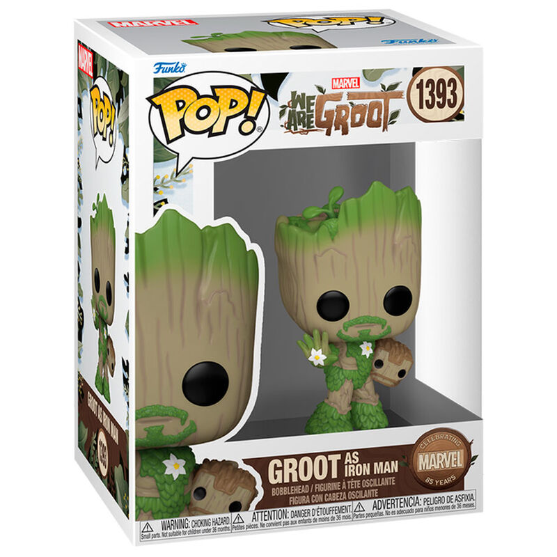 Funko POP figura Marvel We Are Groot - Groot as Iron Man_1