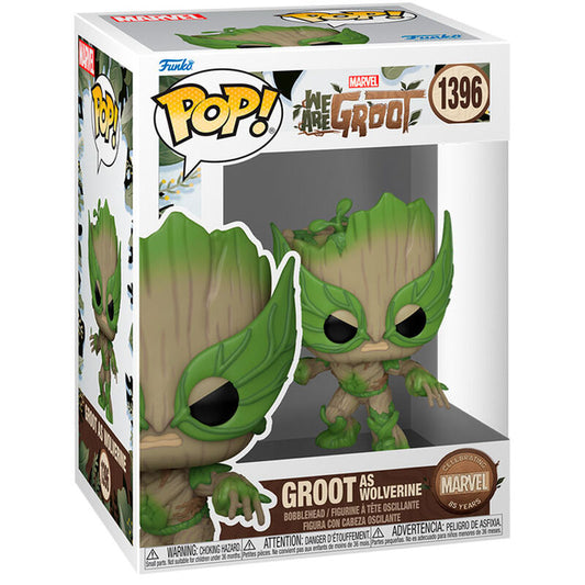 Funko POP figura Marvel We Are Groot - Groot as Lobezno_1