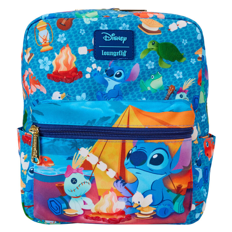 Mochila nylon Camping Cuties Stitch Disney Loungefly 24cm_1