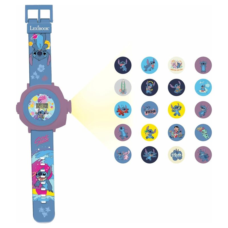 Reloj proyector digital Stitch Disney_1
