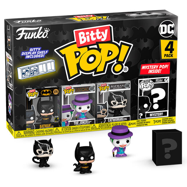 Set 4 figuras Bitty POP DC Comics Batman 85 Aniversario Batman_1