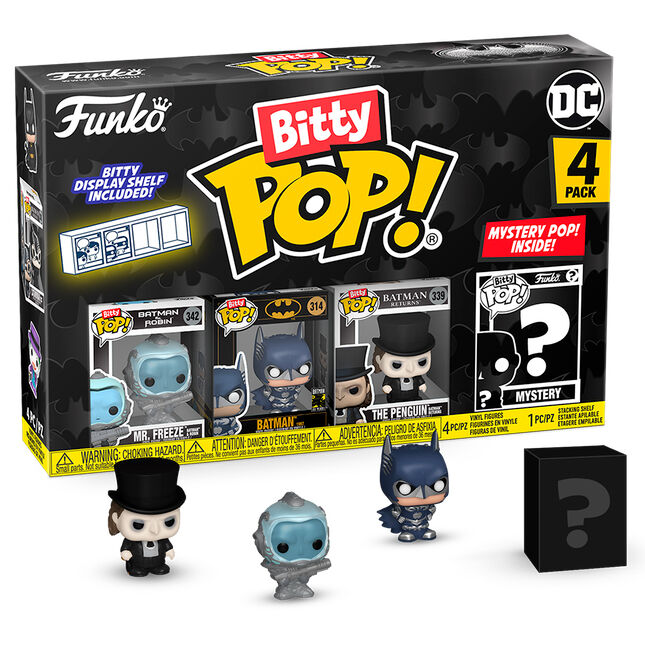 Set 4 figuras Bitty POP DC Comics Batman 85 Aniversario Mr. Freeze_1