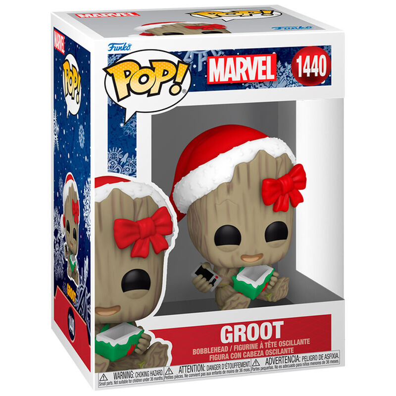 Funko POP figura Marvel Groot with Present_1
