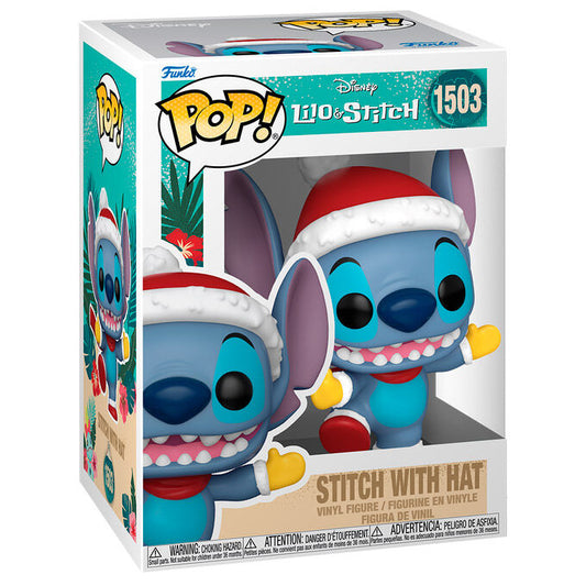 Funko POP figura Disney Stitch with Santa Hat_1
