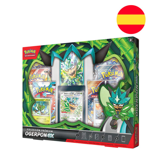 Estuche juego cartas coleccionables Ogerpon EX Pokemon español_1