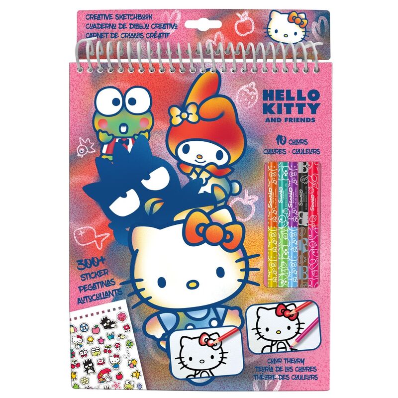 Set colorear lapices Hello Kitty_1