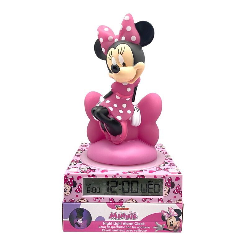 Lampara 3D con despertador Minnie Disney_1