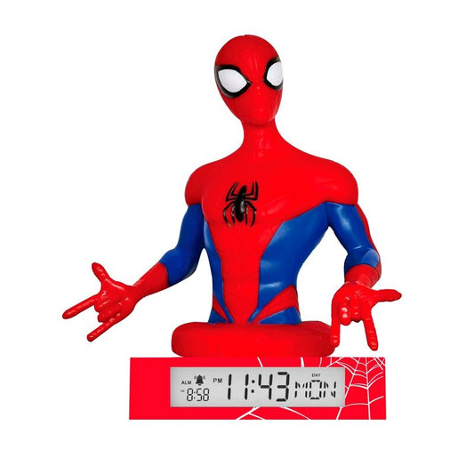 Lampara 3D con despertador Spiderman Marvel_1