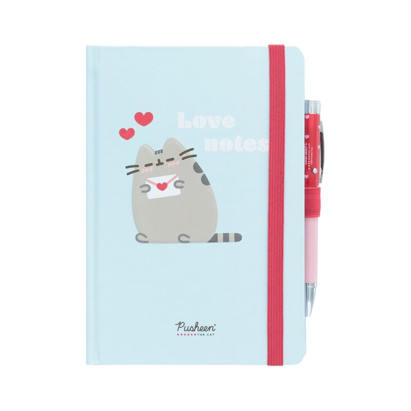 Cuaderno A5 premium + Bolígrafo proyector Purrfect Love Pusheen_1