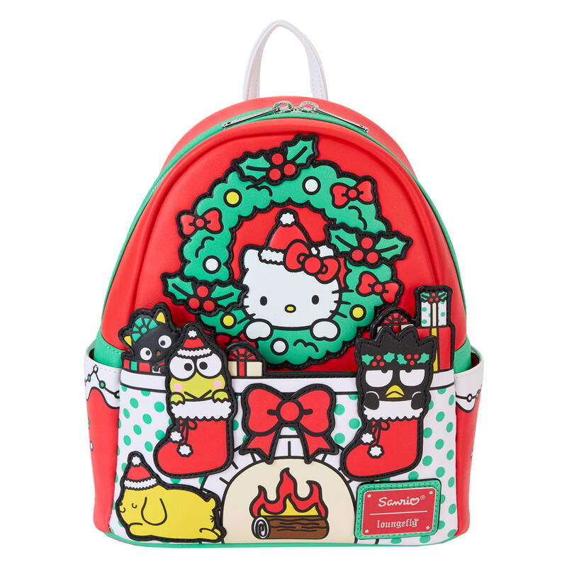 Mochila Christmas Hello Kitty Sanrio Loungefly 26cm_1