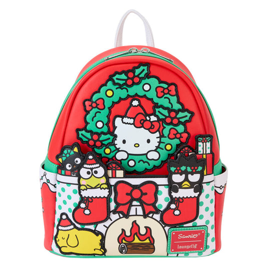 Mochila Christmas Hello Kitty Sanrio Loungefly 26cm_1