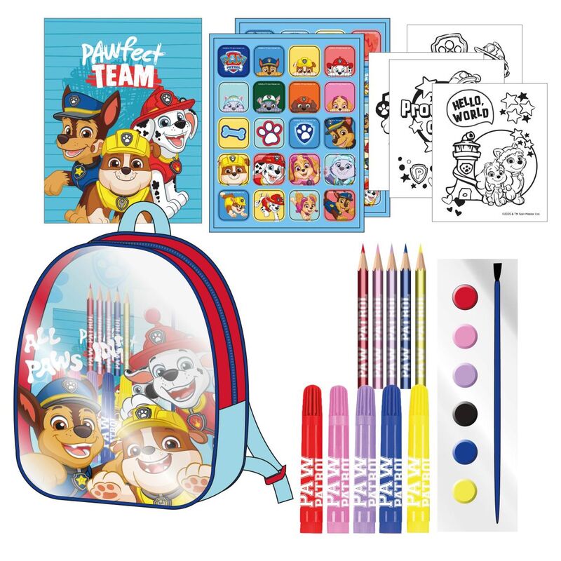 Set Papelería mochila Patrulla Canina Paw Patrol_1
