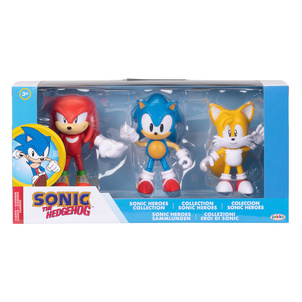Set 3 figuras Classic Sonic the Hedgehog 10cm_1
