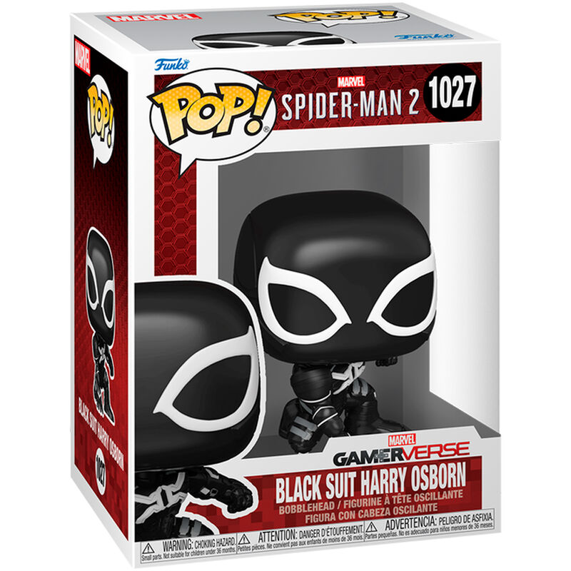 Funko POP figura Mavel Spider-Man 2 Black Suit Harry Osborn_1