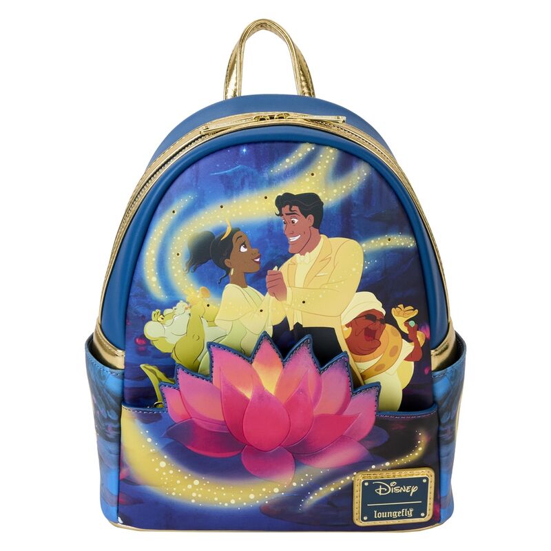 Mochila 15th Anniversary Tiana y El Sapo Disney Loungefly 26cm_1