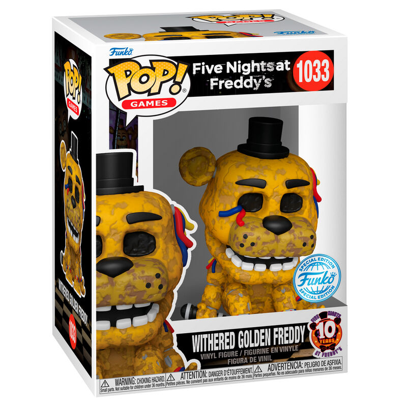 Funko POP figura Five Night at Freddys Withered Golden Freddy Exclusive_1