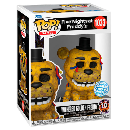 Funko POP figura Five Night at Freddys Withered Golden Freddy Exclusive_1