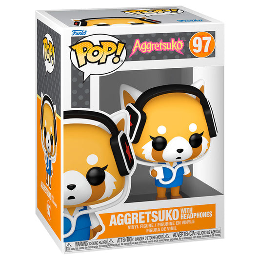 Funko POP figura Aggretsuko - Aggretsuko with Headphones_1