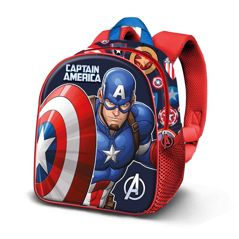 Mochila 3D Patriot Capitan America Marvel 31cm_1