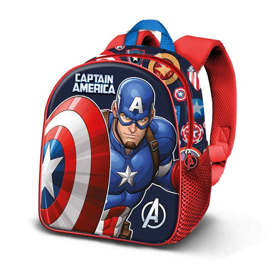 Mochila 3D Patriot Capitan America Marvel 31cm_1