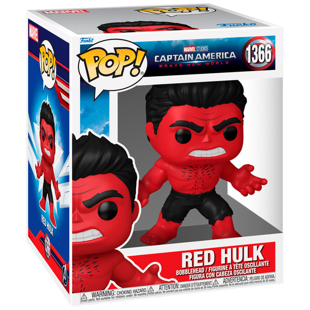 Figura POP Super Marvel Capitan America Brave New World Red Hulk_1