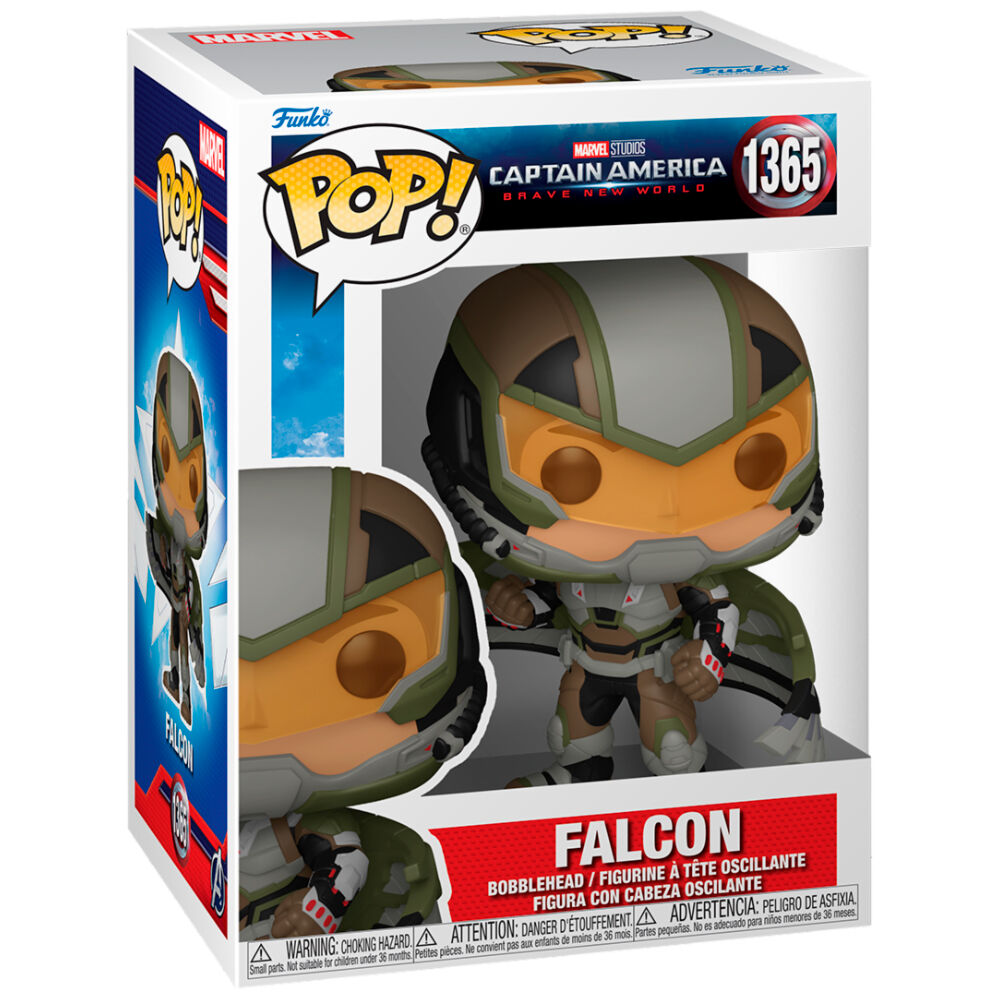 Funko POP figura Marvel Capitan America Brave New World Falcon_1