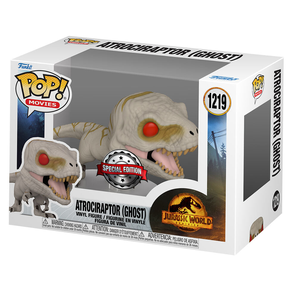 Figura POP Jurassic World Atrociraptor Ghost Exclusive_1