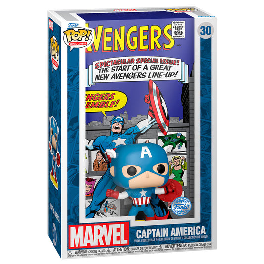 Figura POP Comic Cover Marvel Los Vengadores Avengers Capitan America Exclusive_1