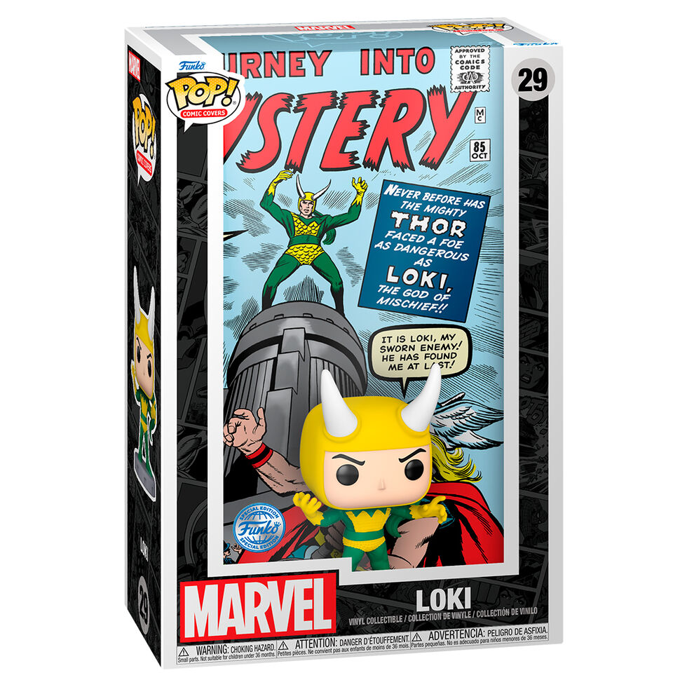 Figura POP Comic Cover Marvel Loki Exclusive_1