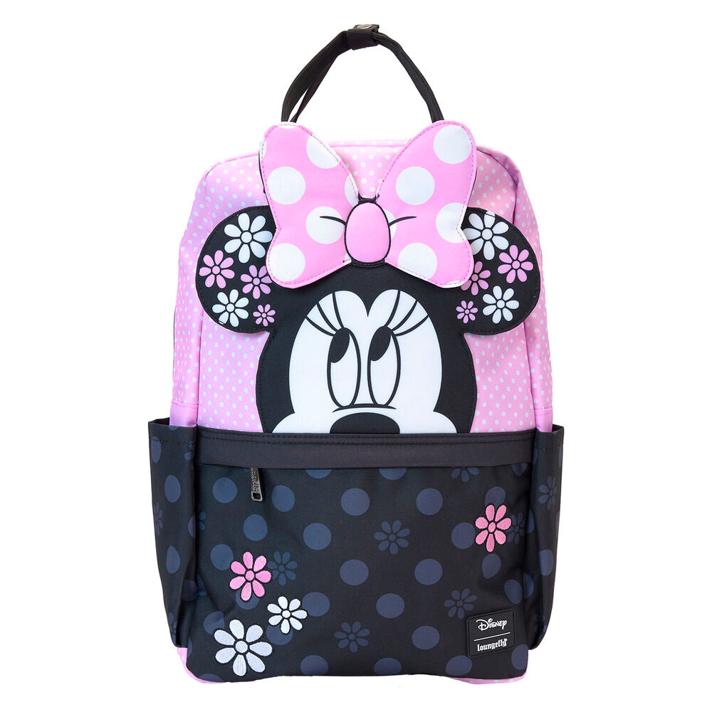 Mochila nylon Floral Rock the Dots Minnie Disney Loungefly_1