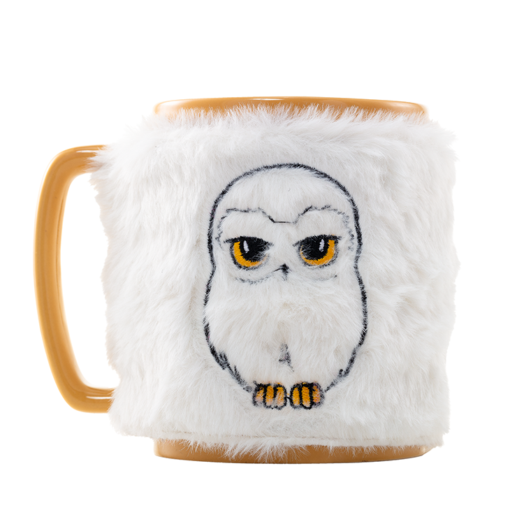 Taza funda de peluche Hedwig Harry Potter 440ml_1