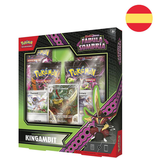 Set juego cartas coleccionables Kingambit Fabula Sombria Pokemon español_1