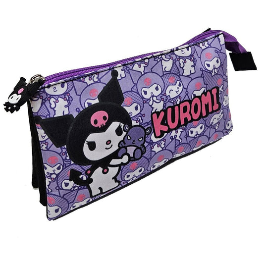 Estuche Kuromi Hello Kitty triple_1