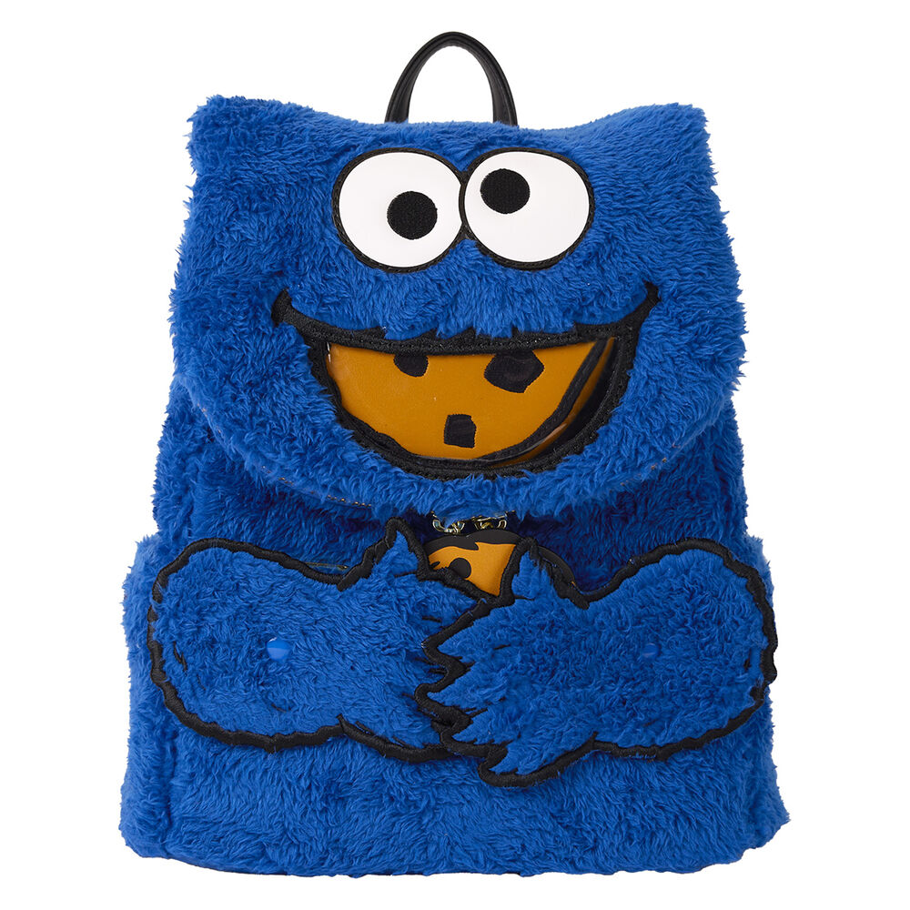 Mochila peluche + monedero Cookie Monster Barrio Sesamo Loungefly_1