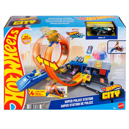 Pista Super Estacion de Policia City Hot Wheels_1