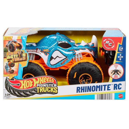 Coche radio control Rhinomite Monster Trucks Hot Wheels_1