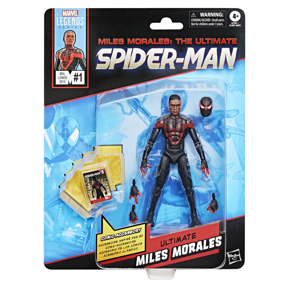 Figura Miles Morales Ultimate Spider-Man Marvel Legends 15cm_1