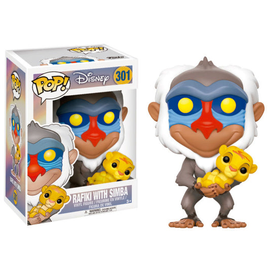 Funko POP figura Disney El Rey Leon Rafiki con Simba_1